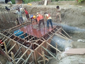Bulk Water Meter Chamber Wall Concreting