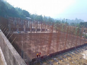 Column Rebar Work for Zone-2 of Reservoir